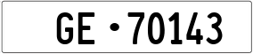 Truck License Plate